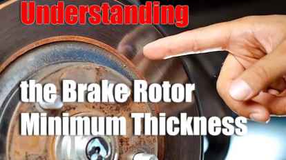 Understanding the Brake Rotor Minimum Thickness Chart