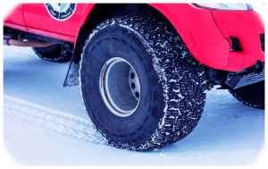 Hot Water on Frozen Tires