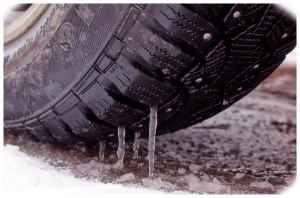 Hot Water on Frozen Tires: Safety and Effectiveness