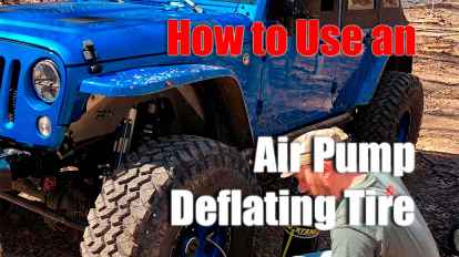 How to Use an Air Pump Deflating Tire