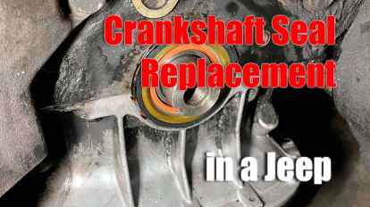 Crankshaft Seal Replacement in a Jeep