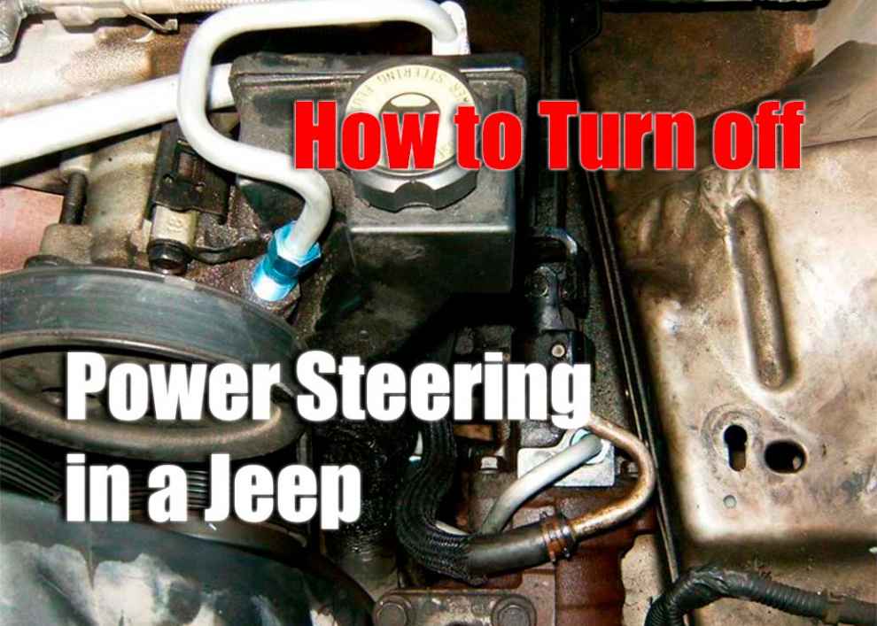 How to Turn off Power Steering in a Jeep
