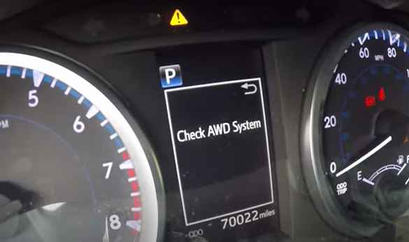 Check AWD System Warning Light in Jeep 
