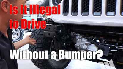 Is It Illegal to Drive Without a Bumper?