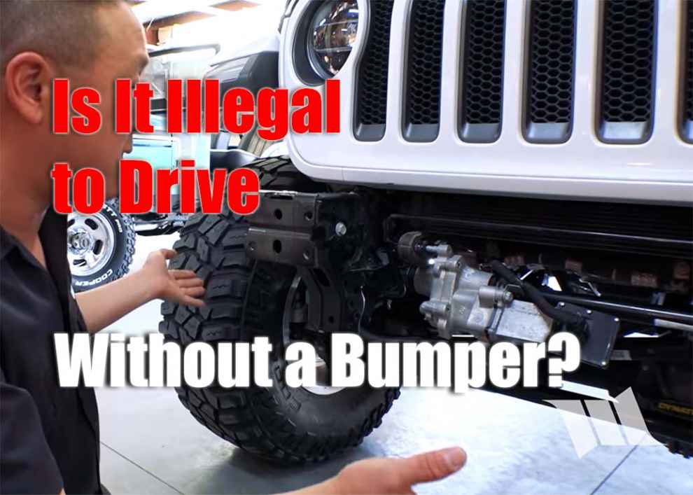 Is It Illegal to Drive Without a Bumper?