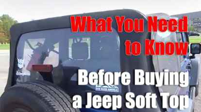 What You Need to Know Before Buying a Jeep Soft Top